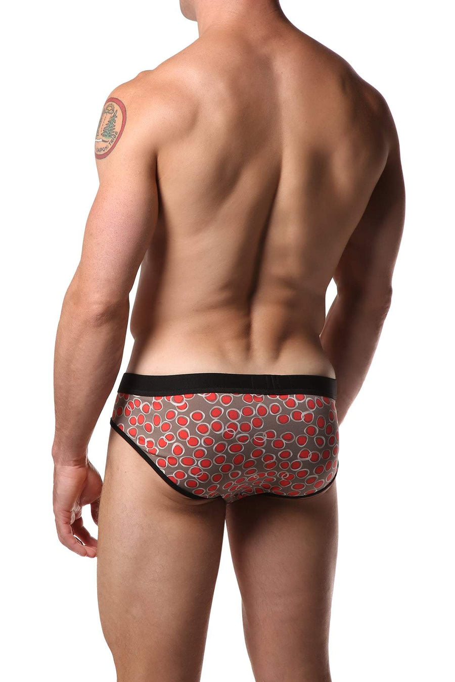 JustinCase Orange Pebble Brief