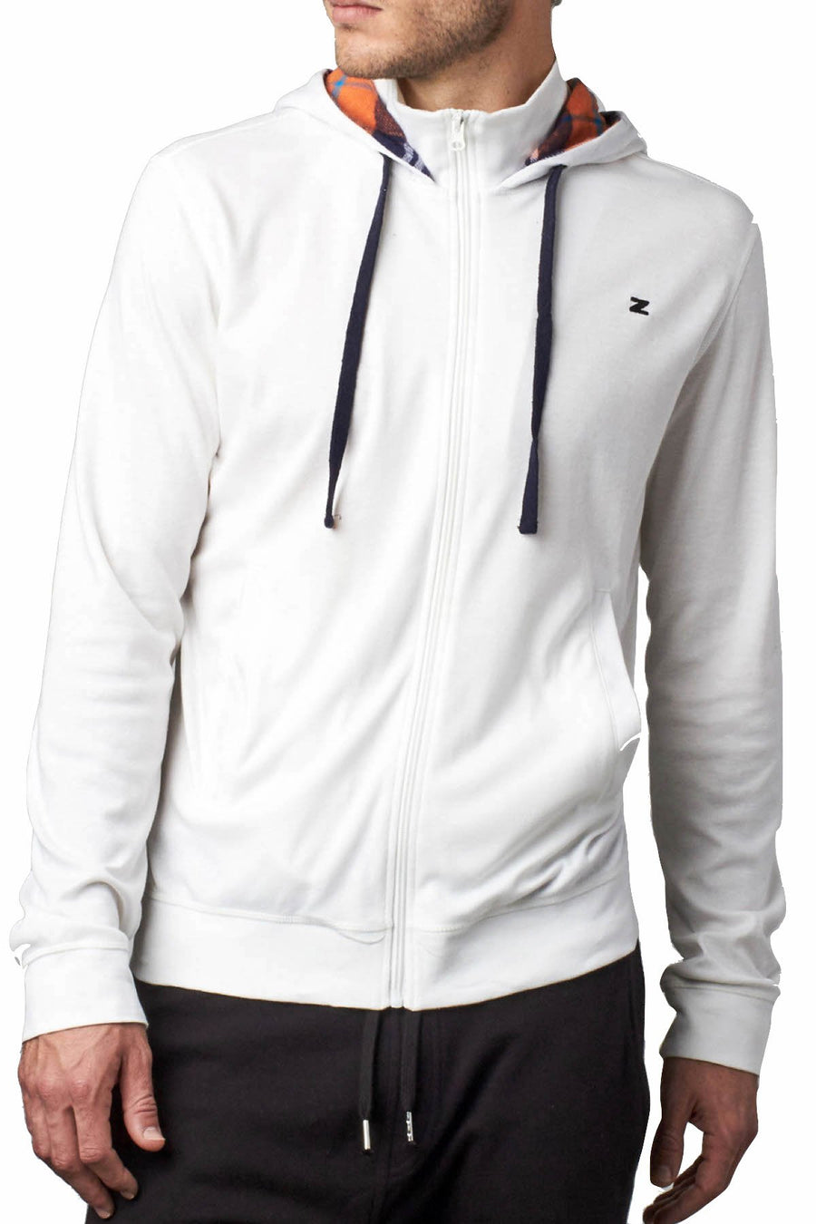 Zutoq White Zestal Zipper Hoodie