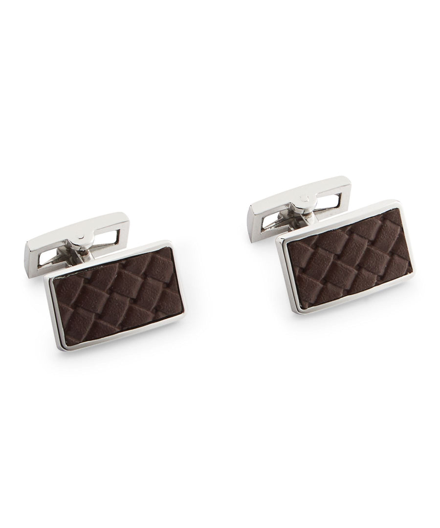 Ryan Seacrest Distinction Faux Leather Cufflinks