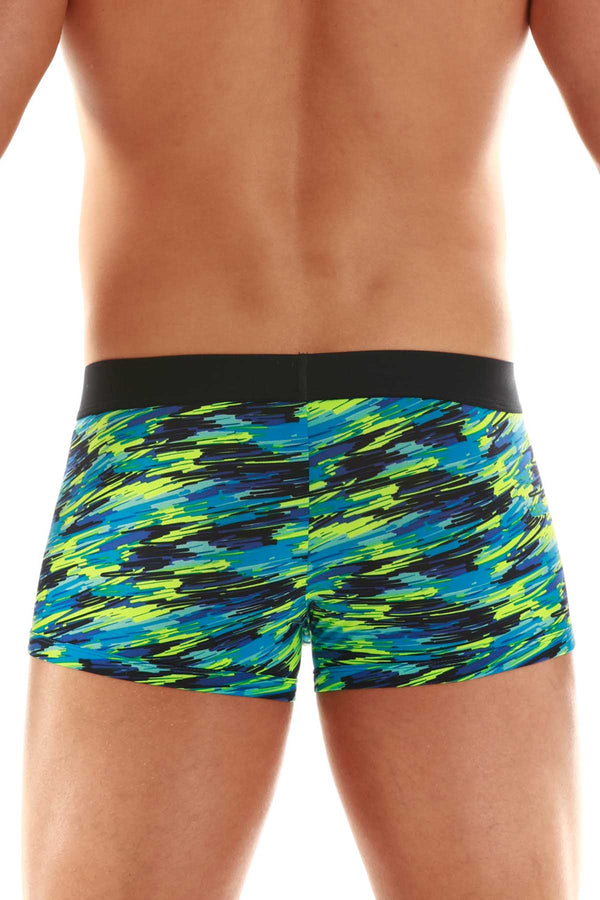 Papi Green Abstract Microflex Brazilian Trunk
