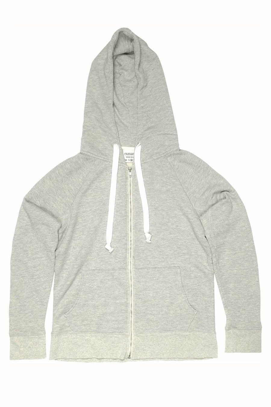 Rxmance Unisex Heather Grey Hooded Zip Sweatshirt