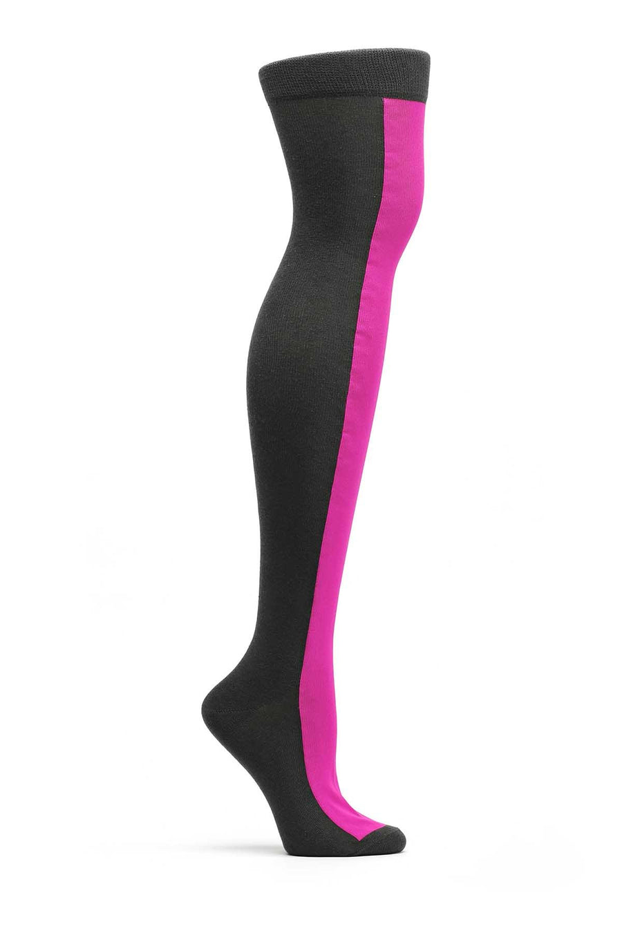 Ozone Fuchsia Neon Racer Over the Knee Sock