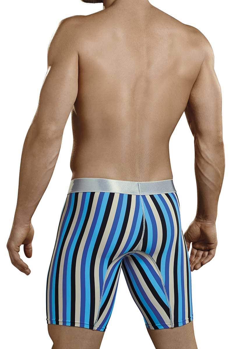 Hawai Turquoise Stripe Long Boxer Brief