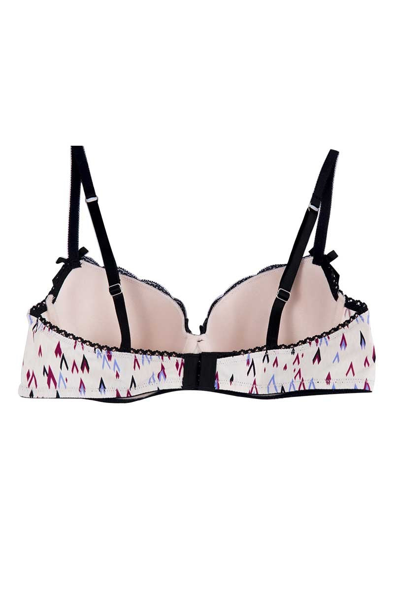 Catherine Malandrino Printed Microfiber Balconette Bra