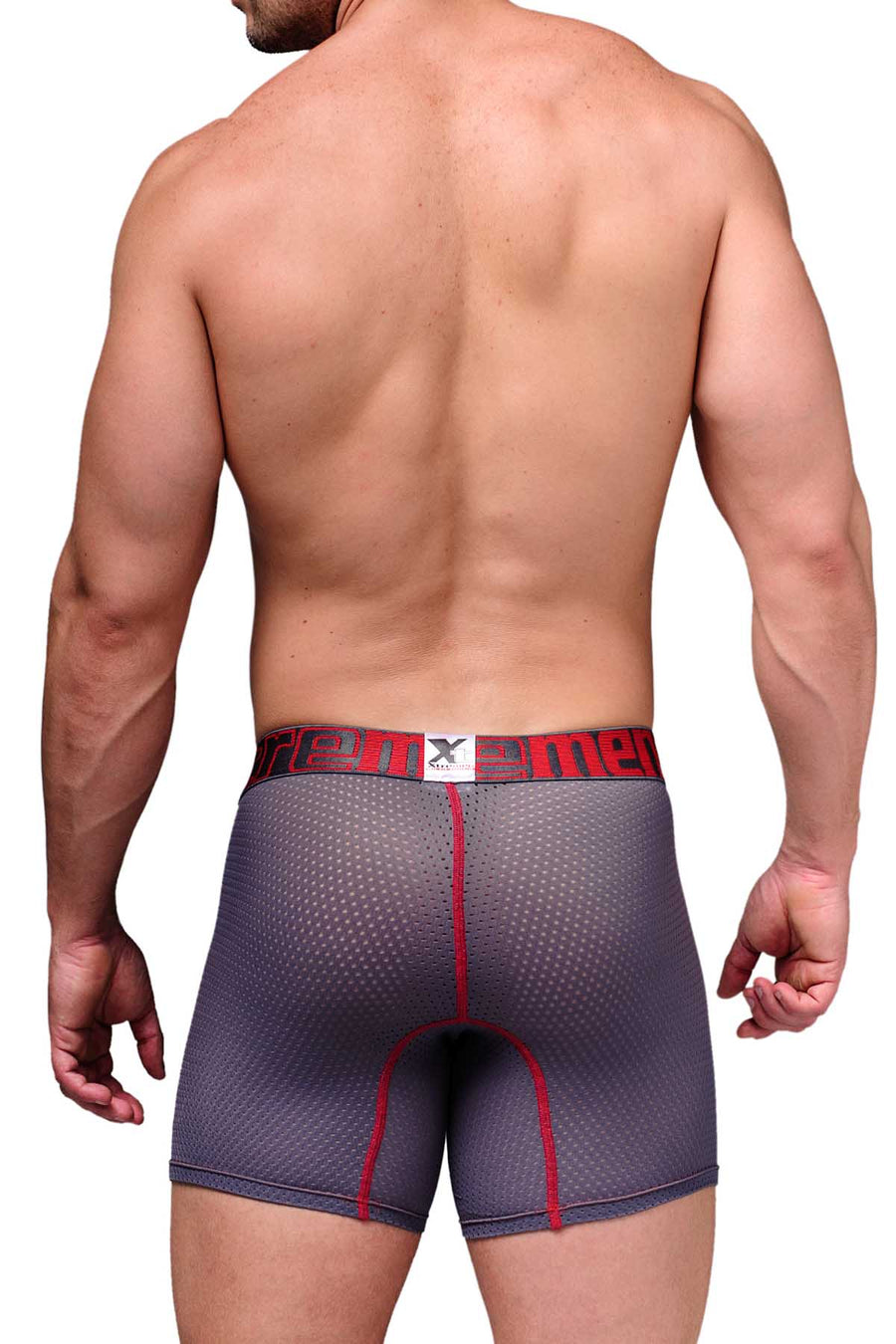 Xtremen Grey Microfiber Mesh Boxer Brief