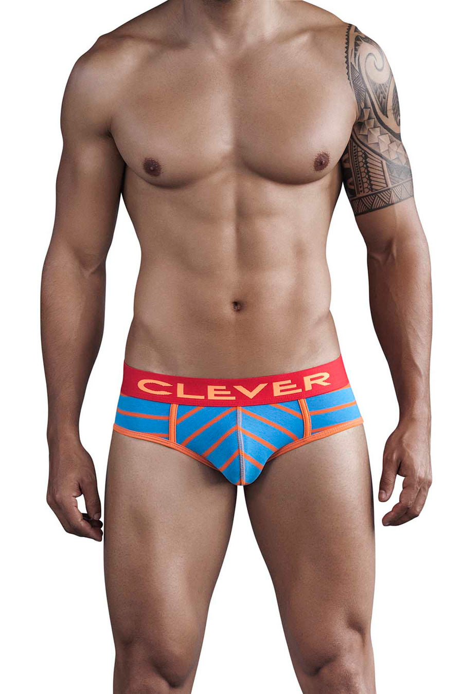 Clever Blue Mayan Pantheon Piping Brief