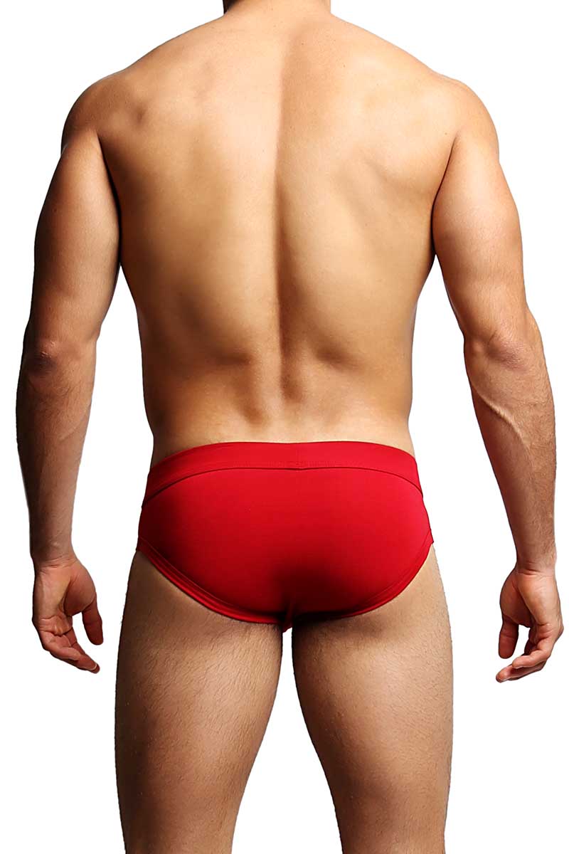 Discover Solid Red Slip Brief