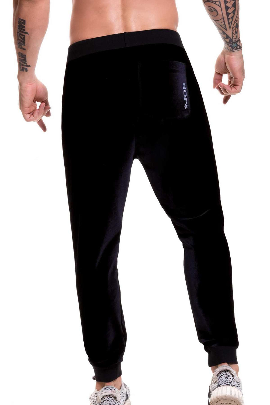 Jor Black Velvet Athletic Long Pant