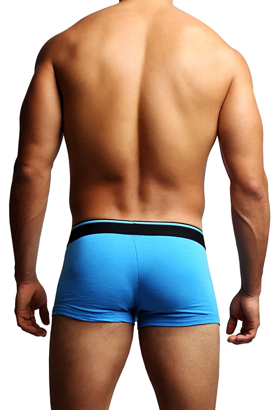 2-Pack Papi Black & Light Blue Solid Stretch Brazilian Trunks