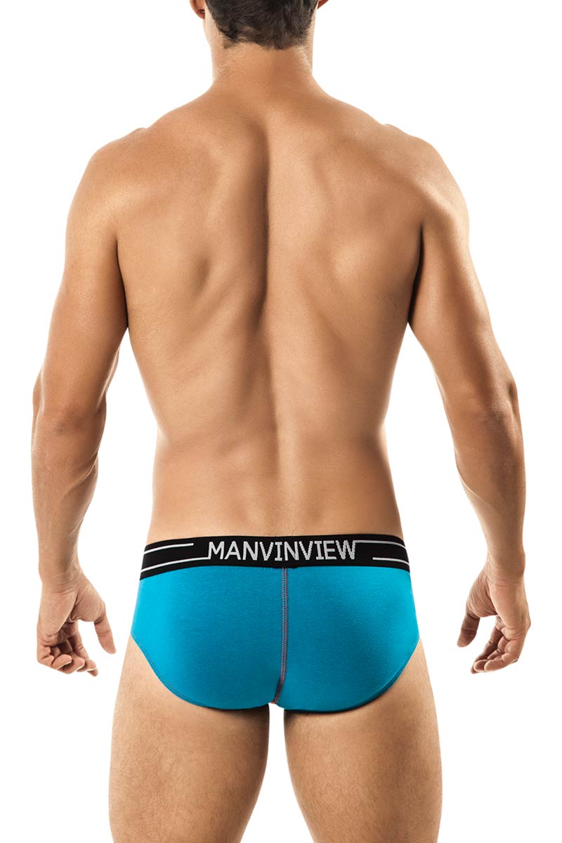 Manview Blue Stretch Cotton Poko Brief