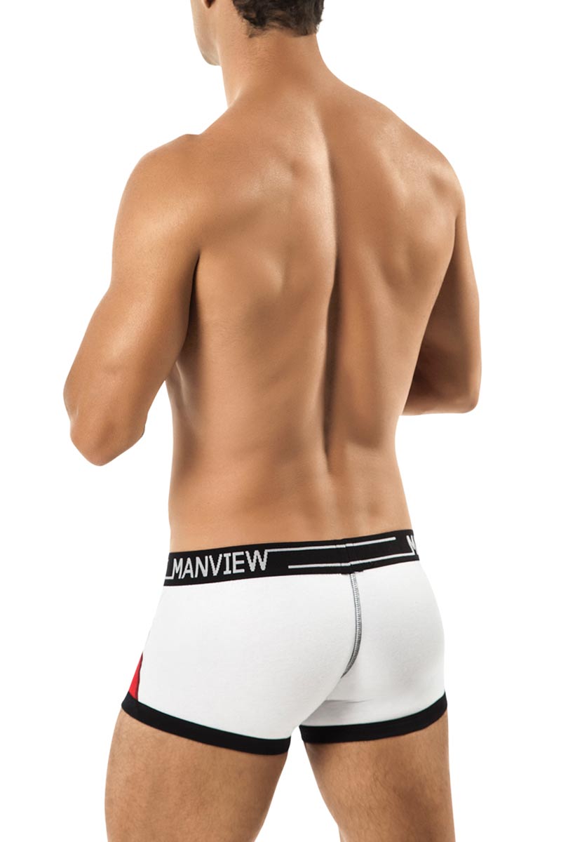 Manview White Stretch Cotton Spectrum Boxer