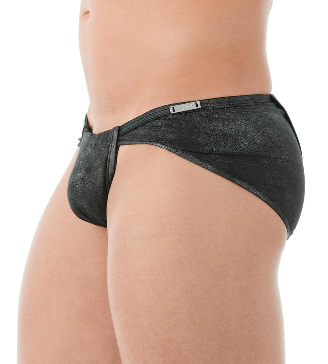 Gregg Homme Charcoal Wild West Faux Suede Loincloth Brief