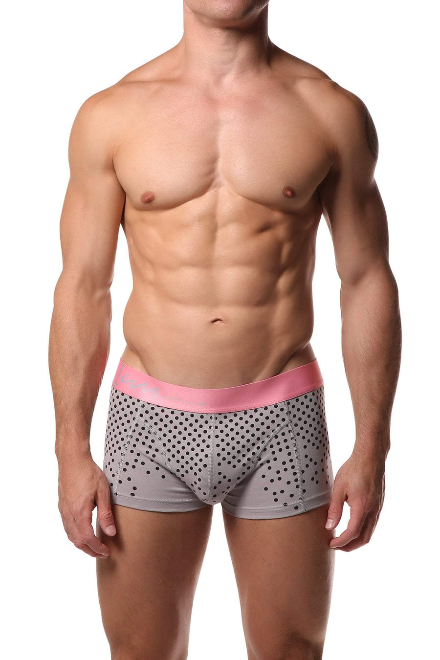 Jam Grey & Black Polka Dots Boxer Brief