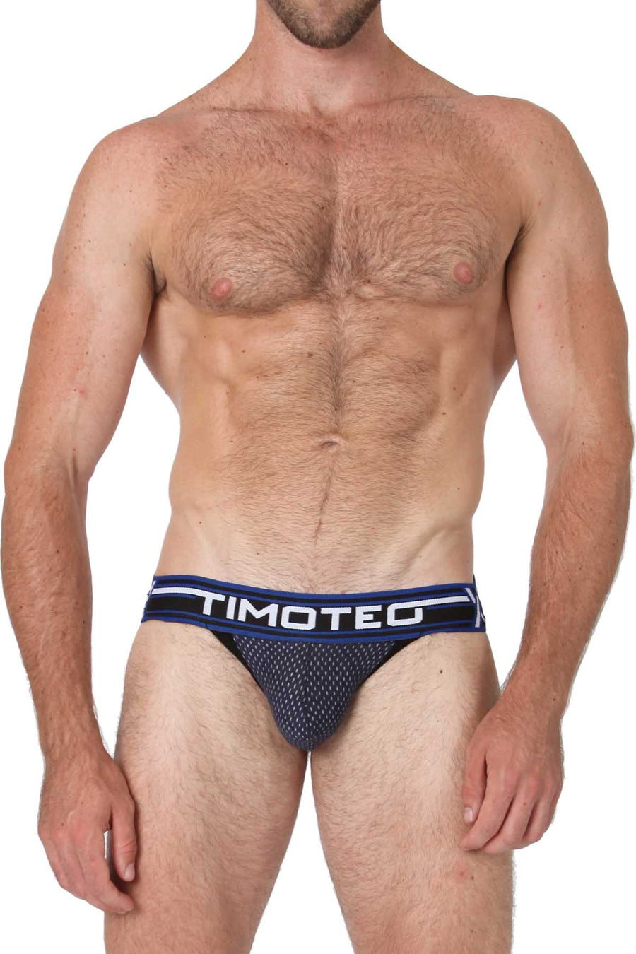 Timoteo Navy & Black Jet Stream U-Bulge Jockstrap