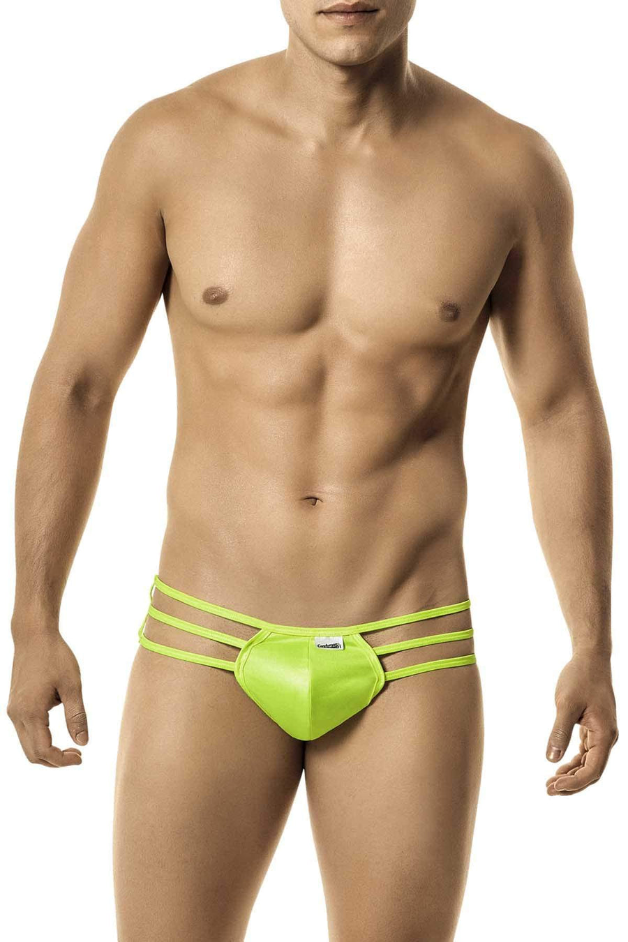 Candyman Shiny Fluorescent Green String Thong
