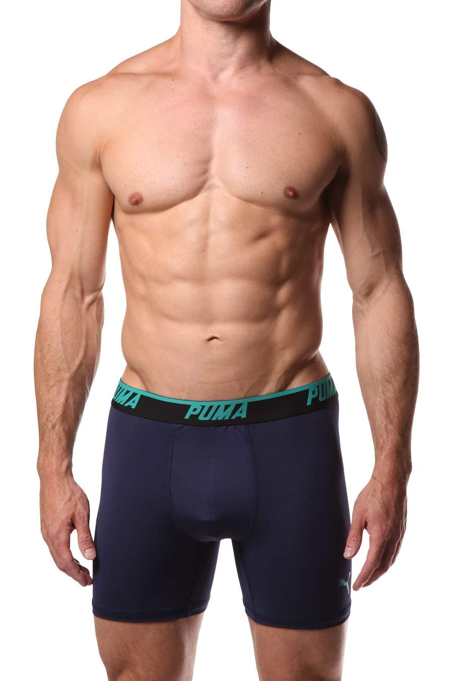 PUMA Solid Navy Boxer Brief
