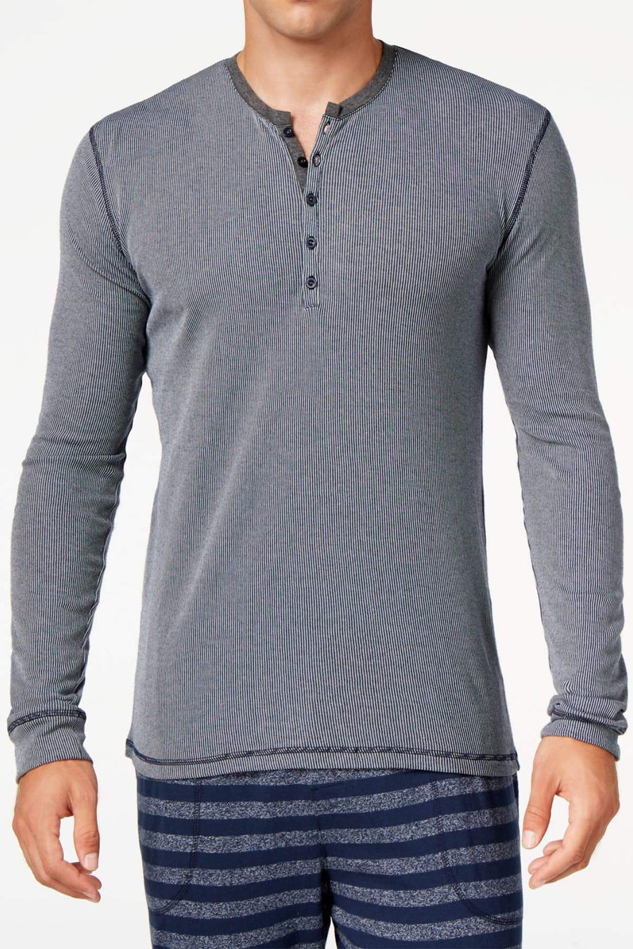 Kenneth Cole Blue Stripe Long Sleeve