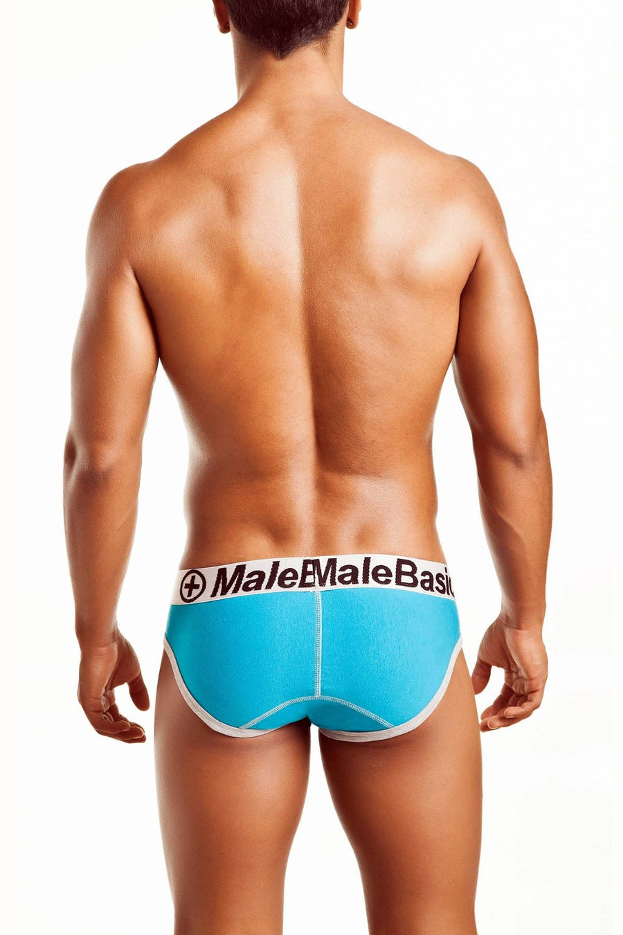 Male Basics Turquoise Contrast Brief