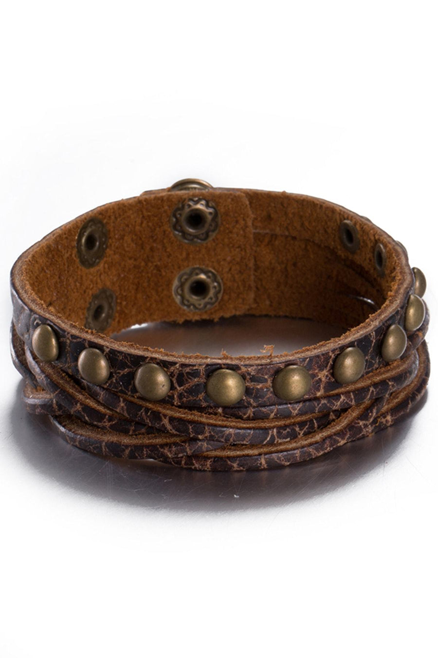 Vintage Fashion Alloy Silver Button Bracelet