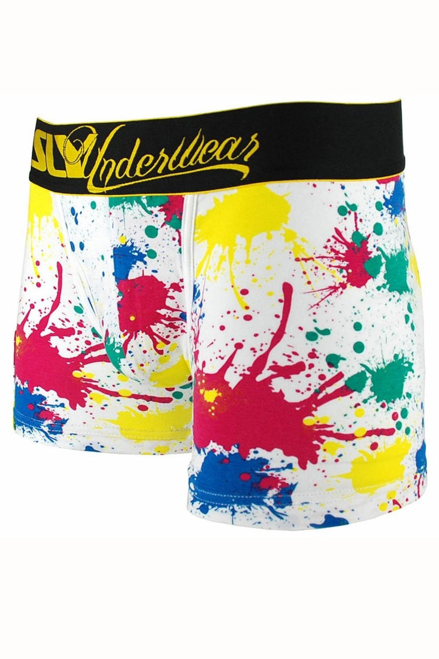 Sly White Splatter Boxer Brief