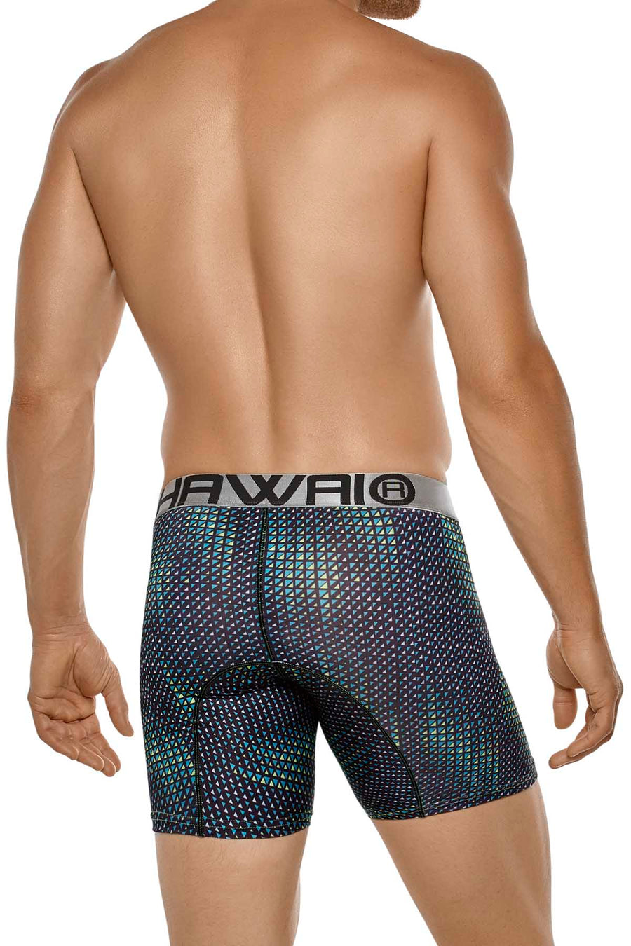 Hawai Green Triangle Squares Boxer