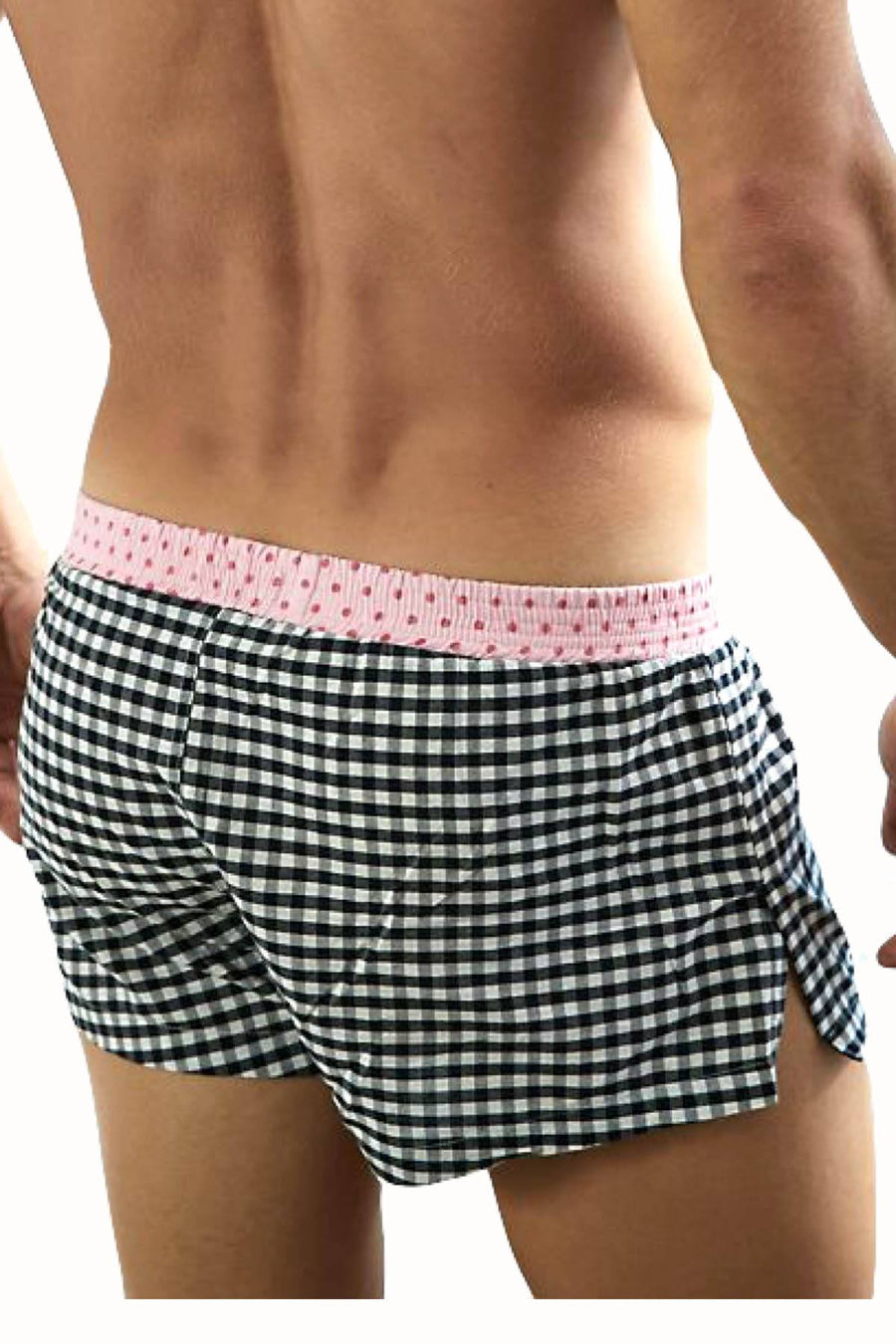 Undergear Black/White/Pink Daddy Boxer Short