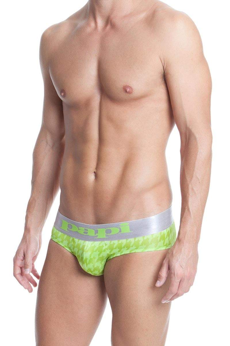 Papi Green Rave Houndstooth Brief