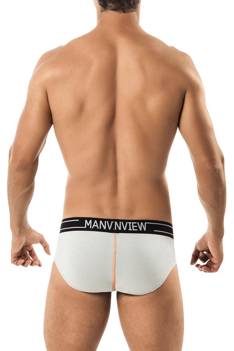 Manview Grey Stretch Cotton Edger Brief