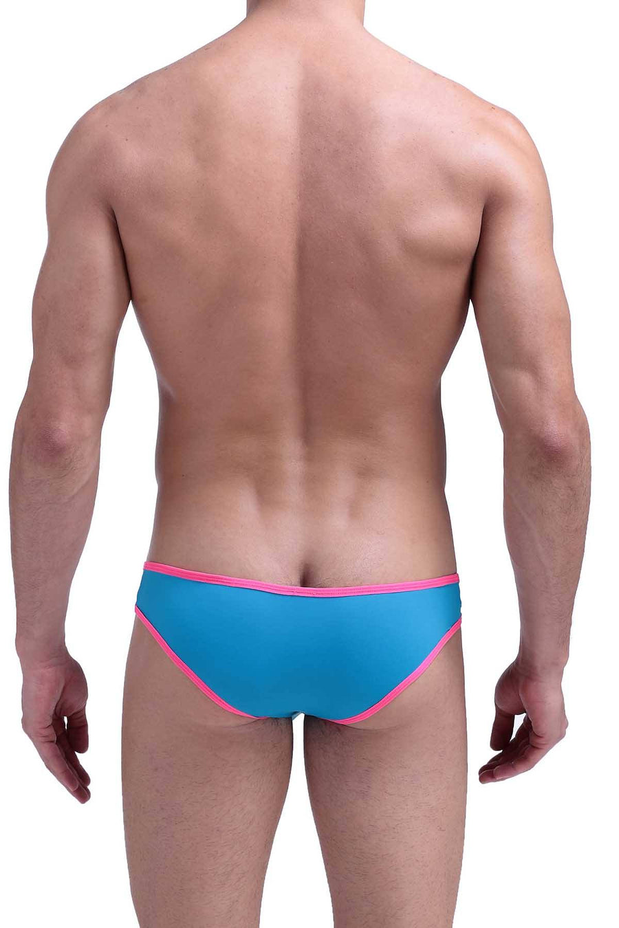 PetitQ Turquoise/Neon-Pink Bikini Brief