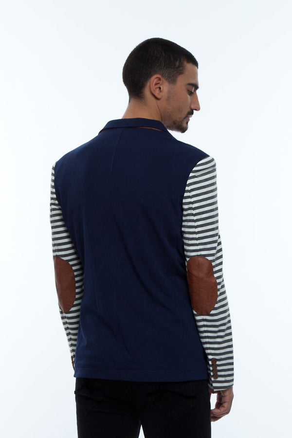 Smash Navy Elbow Patch Blazer Jacket