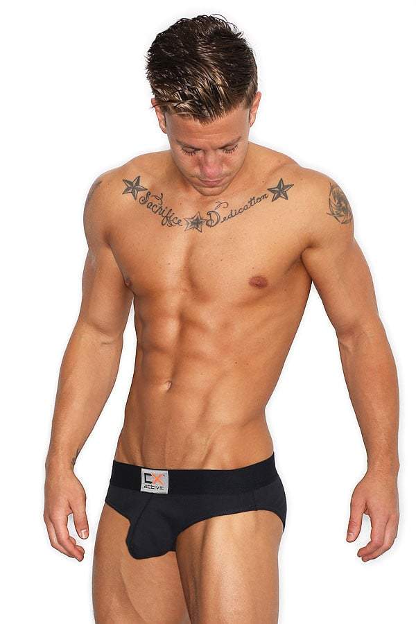 CockSox Black Active Waistband Brief