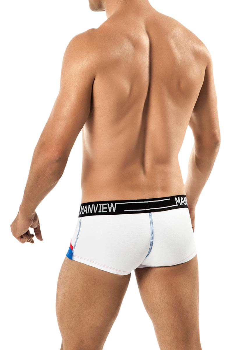 Manview White Stretch Cotton Spalding Boxer
