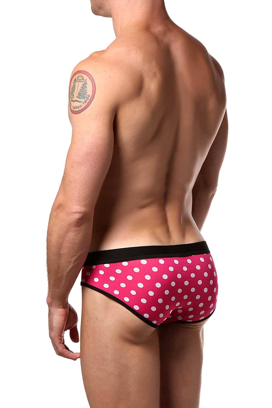JustinCase Magenta Polka Brief