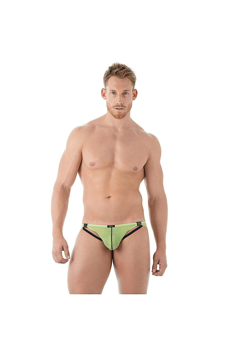 Gregg Homme Lime Mesh Suspender C-Ring Brief