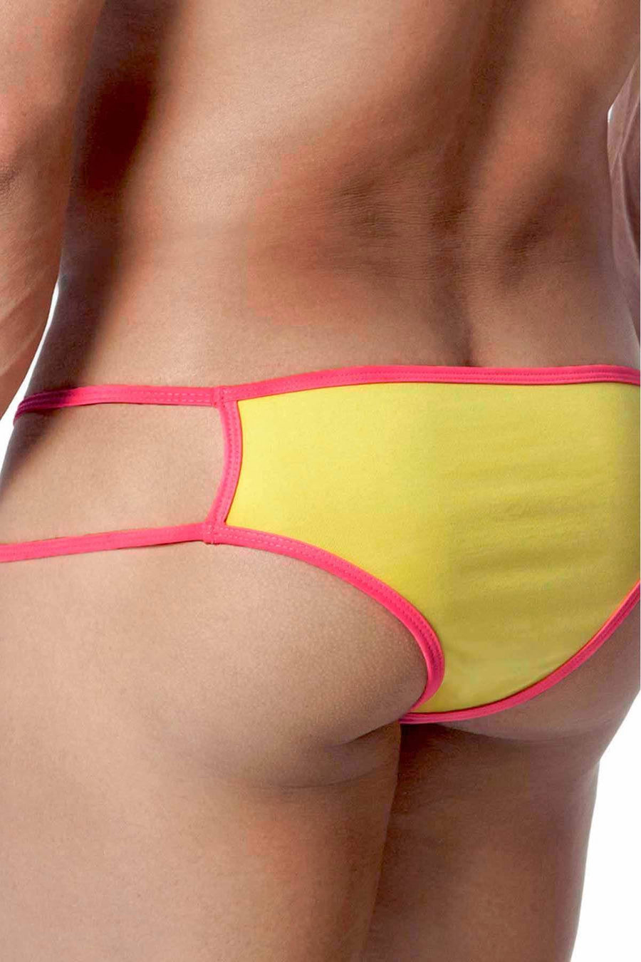 Candyman Yellow/Pink Strappy Brief