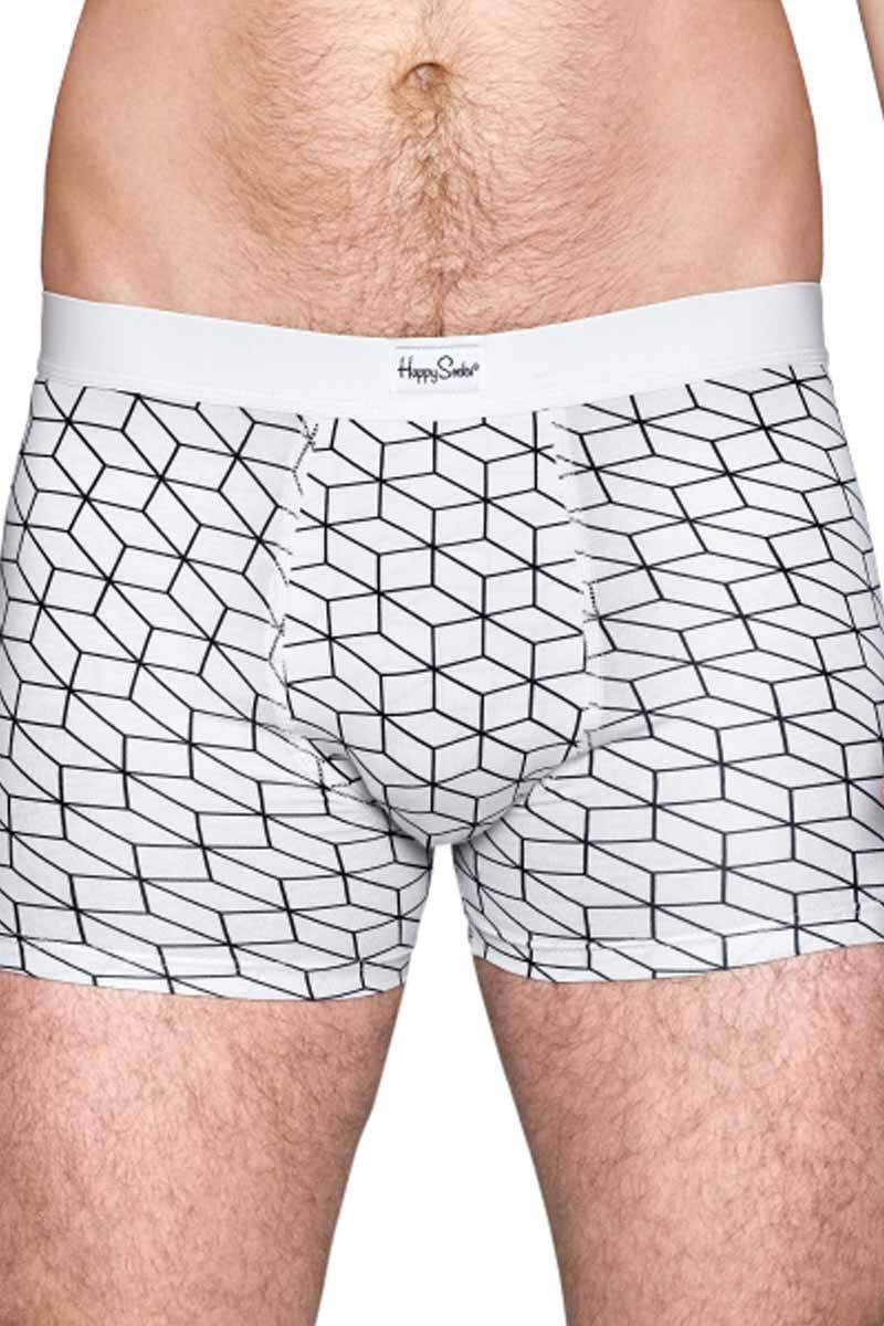 Happy Socks White Optic Boxer Brief