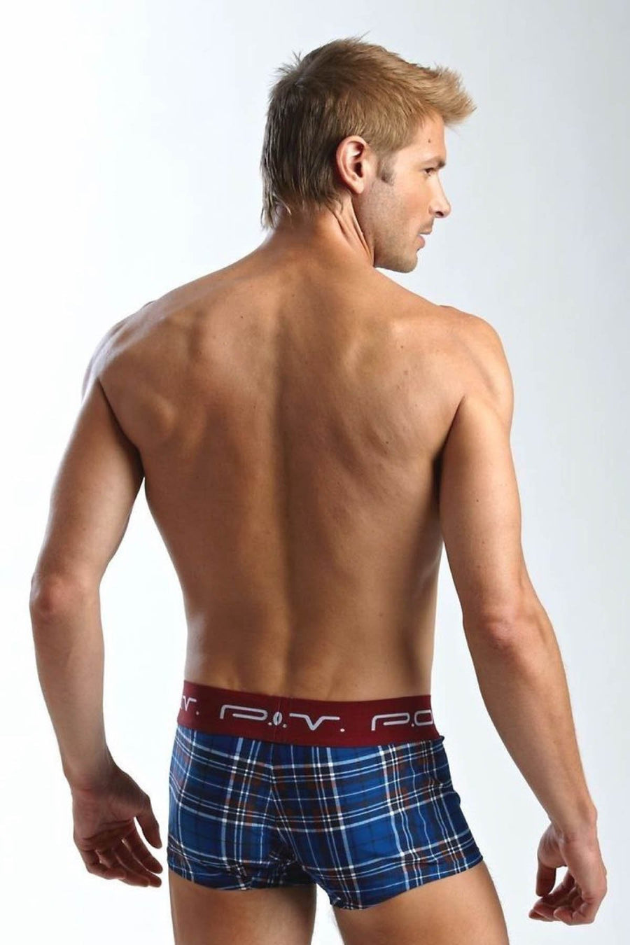 P.O.V. Blue Plaid Armada Trunk