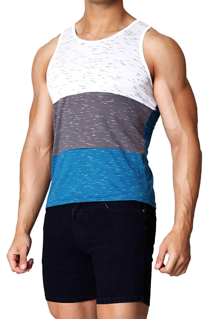 Timoteo Grey & Turquoise Morro Bay Tank