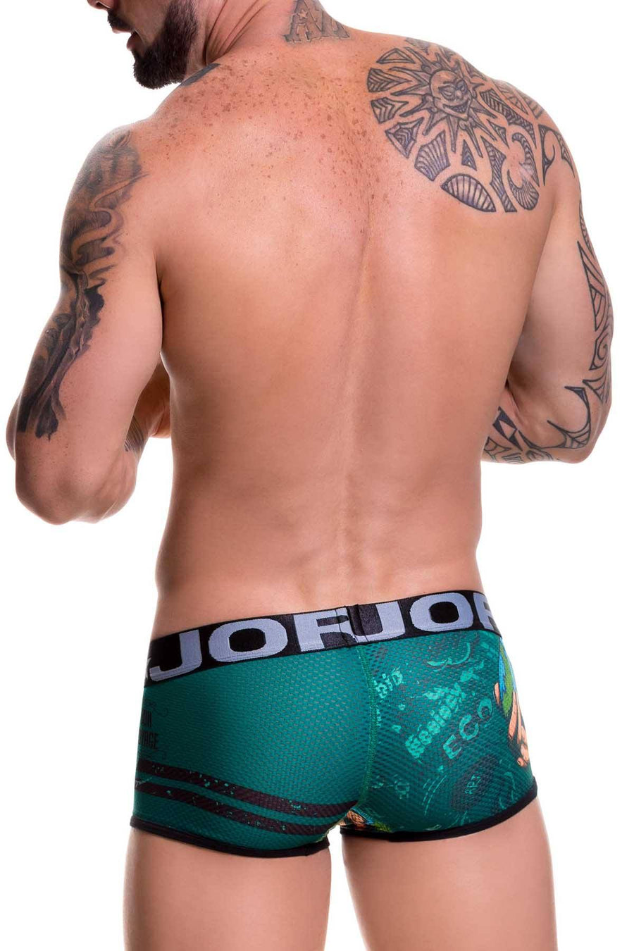 Jor Green Printed Brooklyn Boxer-Trunk