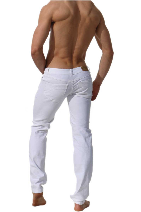 Rufskin White Fjord Stretch Twill Button Fly Jeans Optic