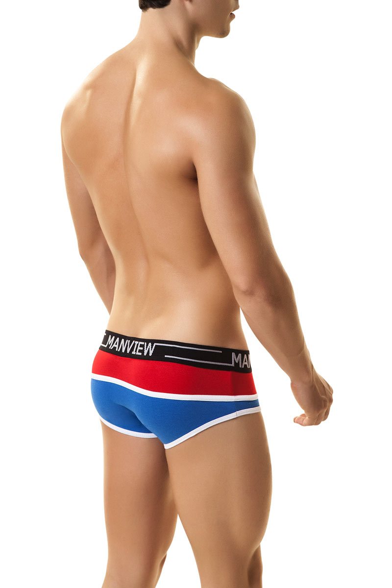Manview Red & Blue City Boy Brief