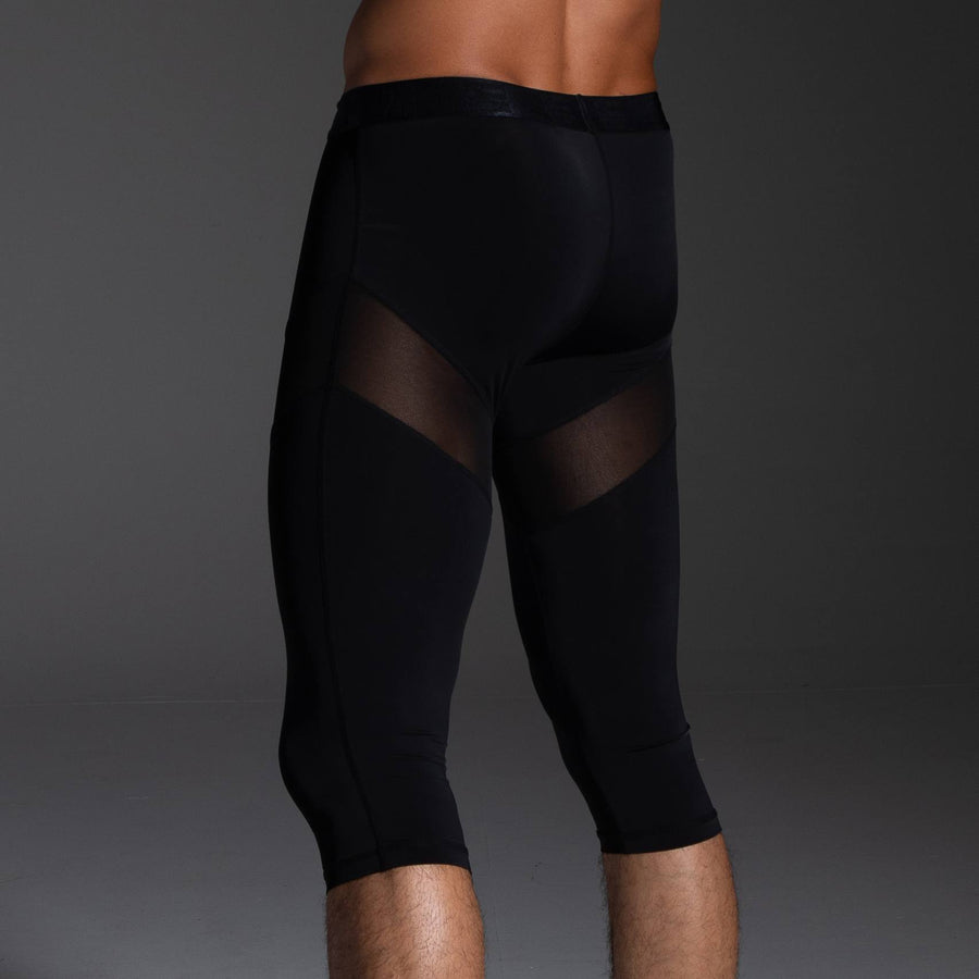 5=TEN Physiotech Mesh Panel Cropped Legging in Black