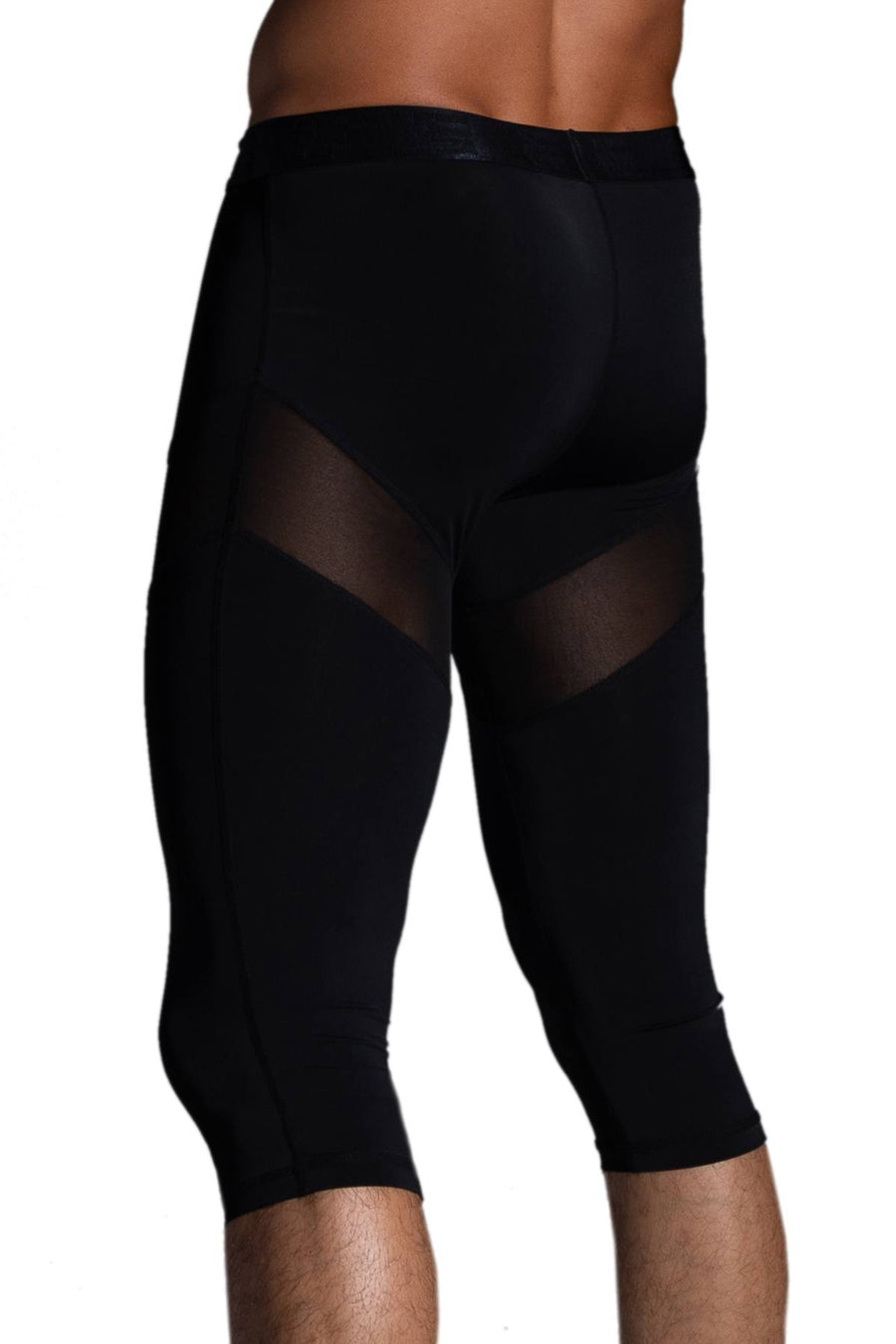 5=TEN Physiotech Mesh Panel Cropped Legging in Black
