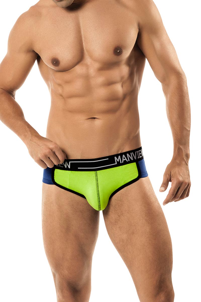 Manview Green Cotton Calor Brief