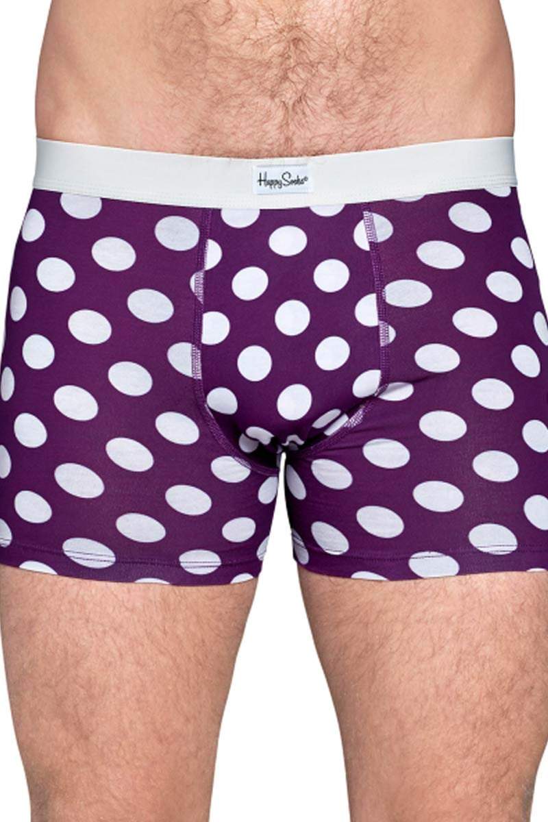 Happy Socks Purple Big Dot Boxer Brief