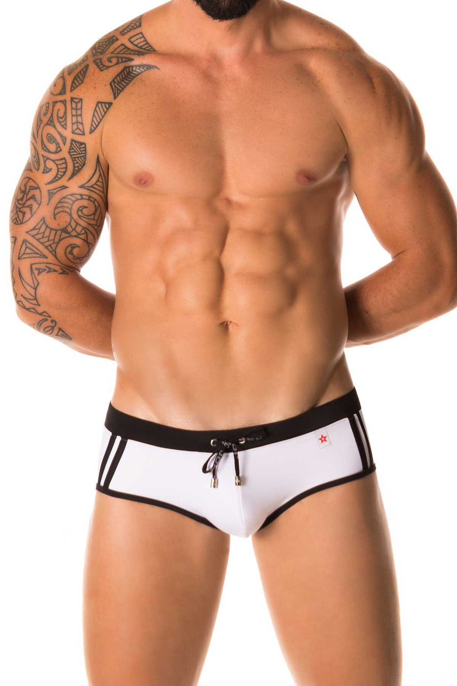 Jor White Sport Swimwear Brief