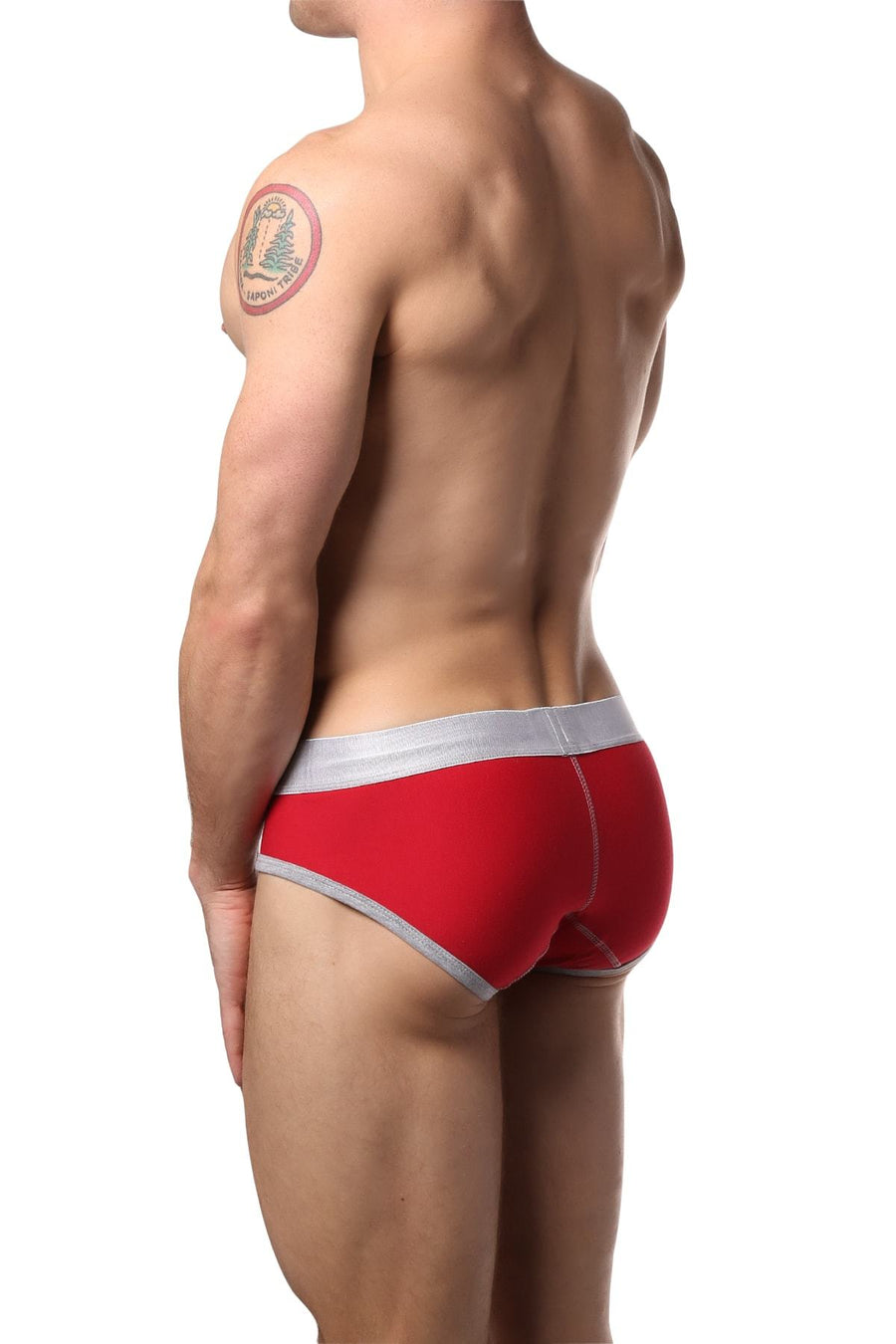 Male Basics Red Contrast Brief