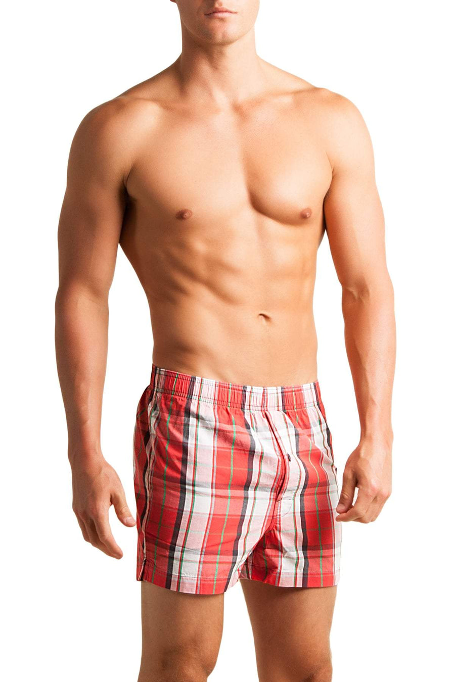 C-IN2 Remix Red Woven Plaid Boxer