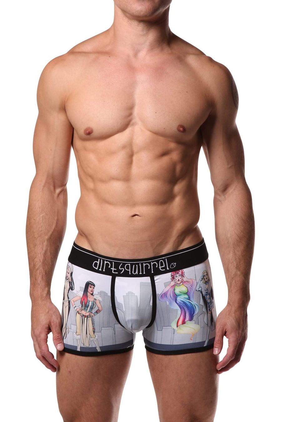 Dirt Squirrel Comic Drag Boxer Brief