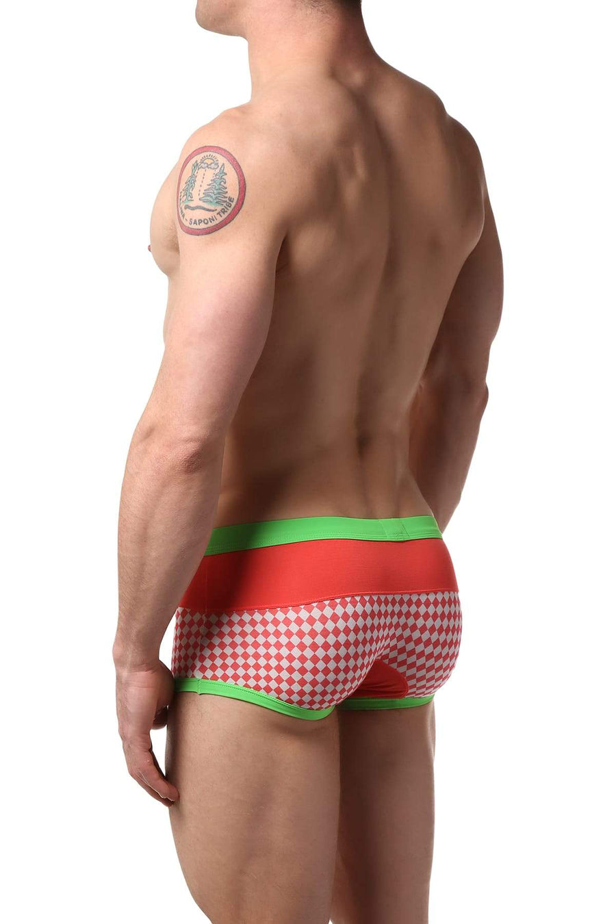 Manview Green Checkered Trunk